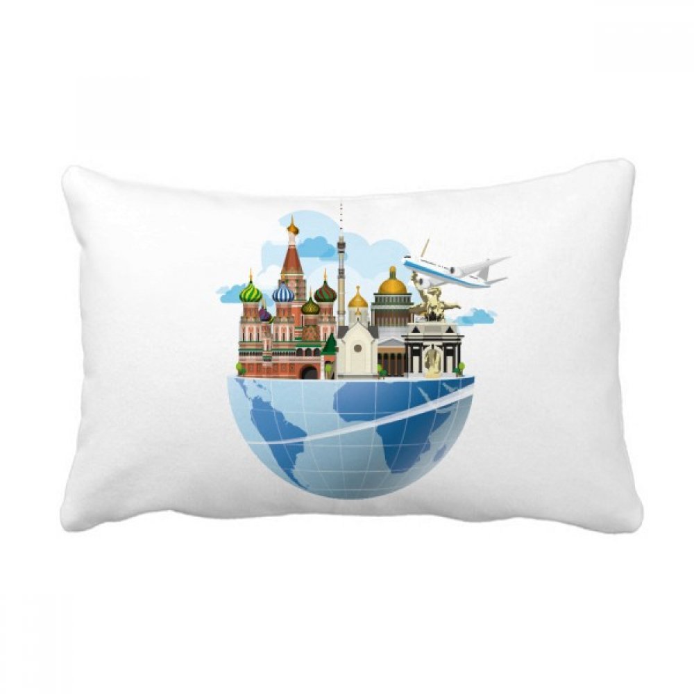 Oreiller lombaire Russie motif avion pour décorer le canapé de votre salon chaleureux