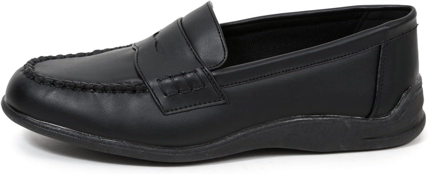 [アキリコ] ローファー やわらか フェイクレザー EEE フォーマル ローヒール 抗菌防臭 吸水速乾 インソール 22.5cm～26.5cm 対応