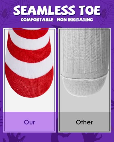 Century Star Toddler Stripe Knee High Socks Girls Long Tube Halloween Sock Kids Cotton Stocking4