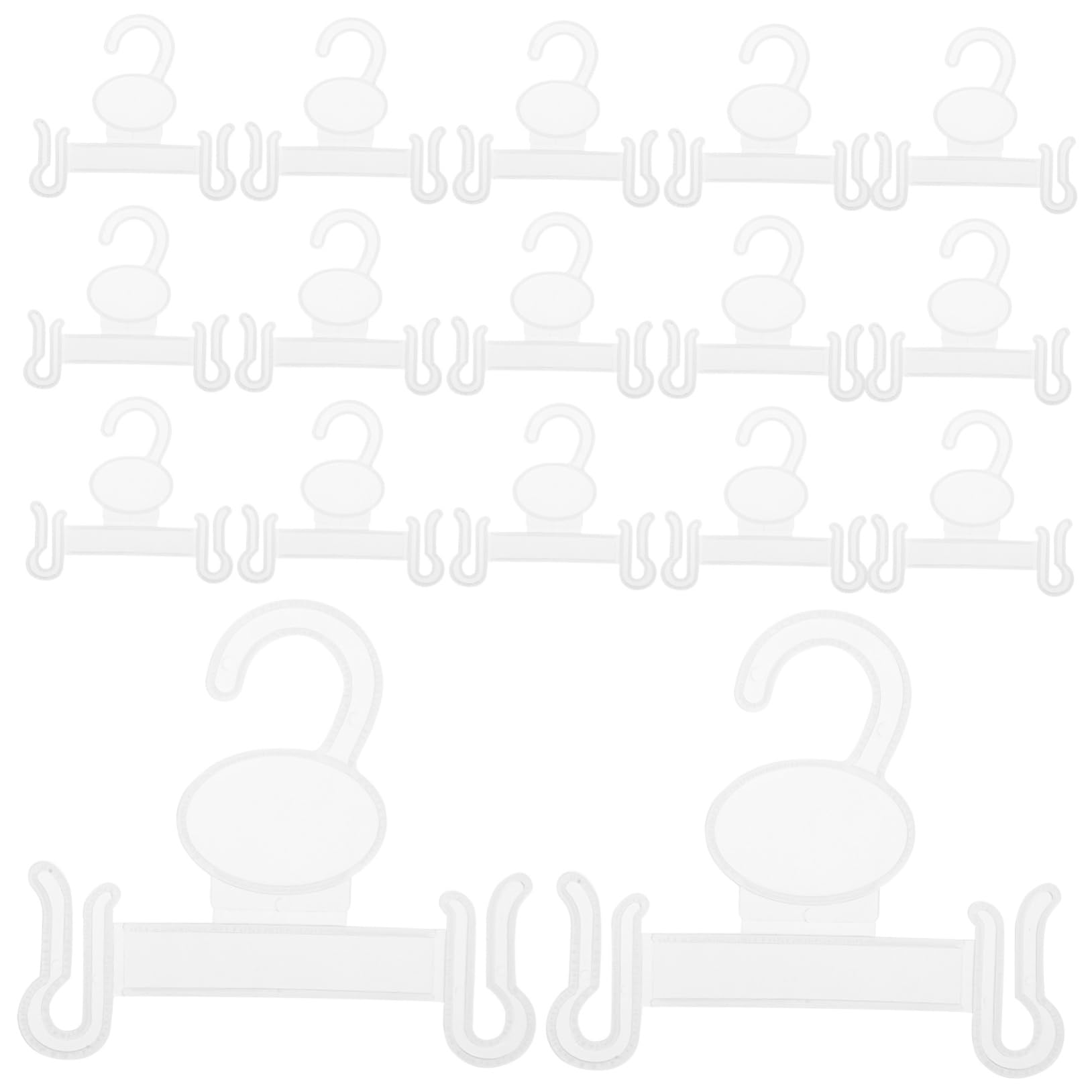 STOBAZA 100pcs Slippers Sandals Hooks Space-Saving Shoe Organizer Rack for Retail