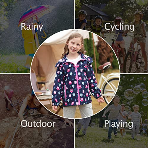 Image of Waterproof Kids Rain Jackets With Hood,Lightweight Toddler Raincoat For Boys Girls,Kids Clothes Windbreaker Jacket