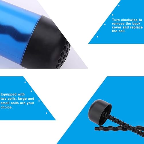 Wind Spin Secador de cachos mágico, difusor portátil de secador de cabelo, giratório, removível, dif