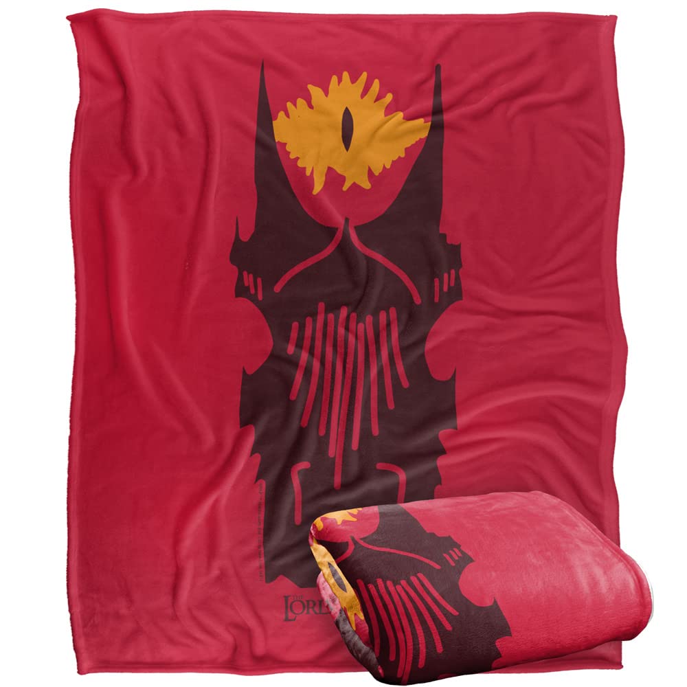 Lord of the Rings Throw Blanket - Silky Touch - Super Soft - White - 152 x 127 cm