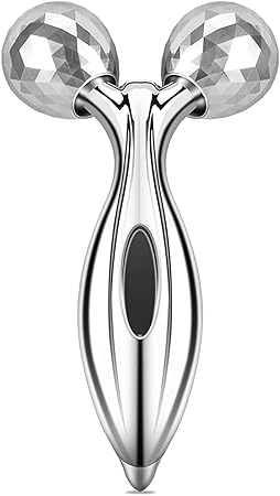 Deriz 3D Rolling Massager ? Y-Shape, Ergonomic Design, Neck Tension & Headache Relief Tool with New Kneading - Improve Lymph & Blood Circulation, Waterproof ABS with 360 Degrees Rotate Design