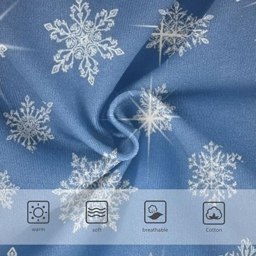 Snowflakes Blue Christmas Cute Panties Girl Toddler Girls Underwear Cotton Pattern Undies Kids Briefs 2t3