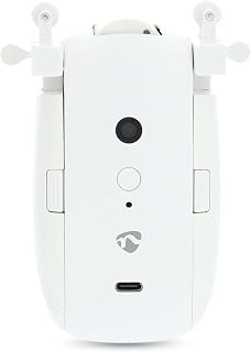 Nedis Vorhang Roboter - Kabelanlage/U-Schiene - Horizontale Vorhänge - Batteriebetrieben/Stromversorgung über USB - 4000 mAh - Bluetooth - Weiss