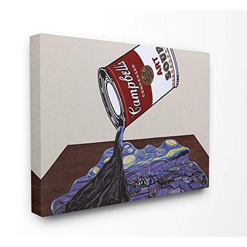 Stupell Industries Art Soup Van Gogh Andy Warhol Parody