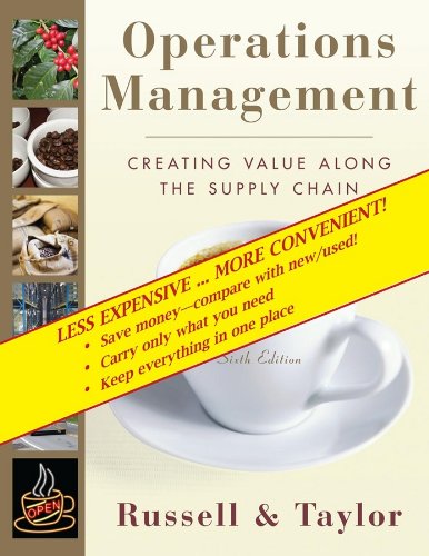 Operations Management: Creating Value Along the Supply...