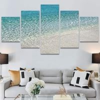 SIGNWIN 5 Panel Canvas Wall Art Modern Art Landscape Multicolor Photography Relax/Calm Rocky Romantics for Home Decorations Ready to Hang - 60