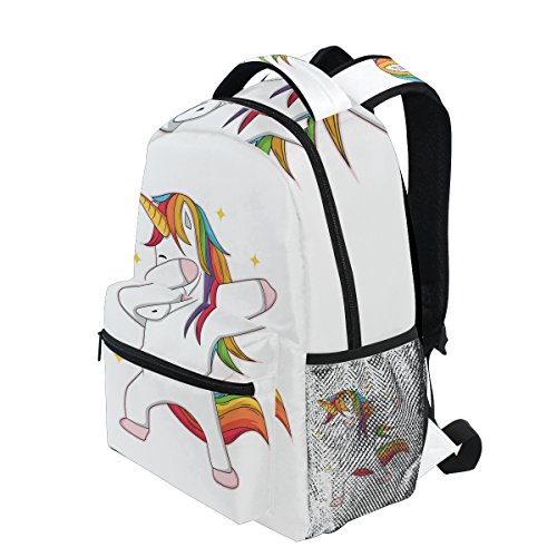 Cute Unicorn Characters School Backpack For Boys Girls Bookbag Travel Bag One Size #TOP2