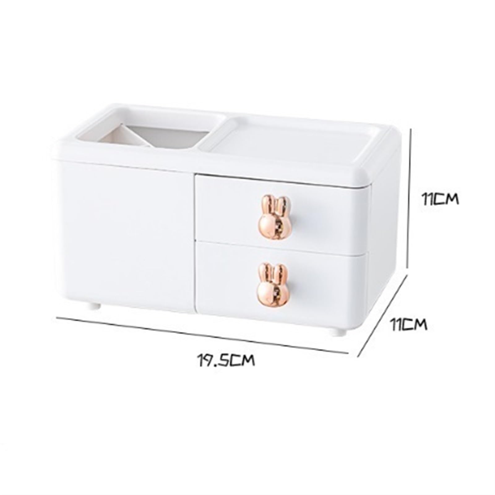 Caja organizadora de escritorio, soporte para bolígrafos de gran capacidad para estudiantes, bonito contenedor de escritorio, práctico organizador de papelería para oficina en casa o almacenamiento de