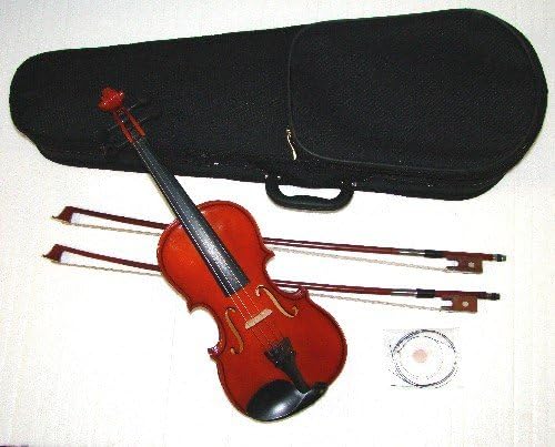 RUGERI RA200 SOLID WOOD 15.5 INCH VIOLA WITH CASE + 2 BOWS + 2 SETS OF STRINGS + ROSIN