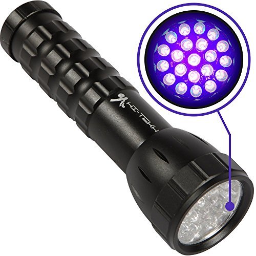 BESTSUN Handheld Ultraviolet 21 LED Flashlight - Find Pet Stains/Odors on Carpets, Detecting Rugs and Bed Sheets, UV Flashlight, Black Light Flashlight, Black Lights Handheld Flashlights