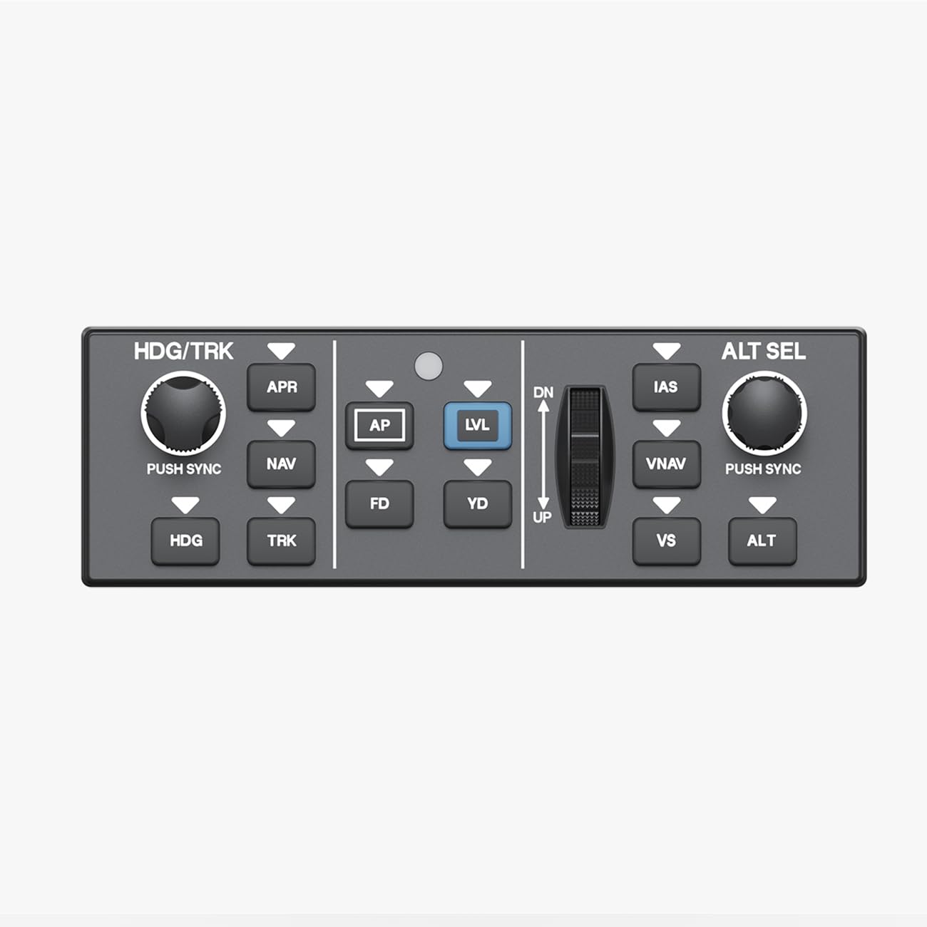 Flight Simulator Digital Autopilot Panel Professional General Aviation Control for Home Cockpit & Desktop Setup PC Flight Simulation Controls - Authentic Aircraft Feel, Plug-and-Play, Aluminum Alloy Stand Included