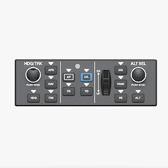 Flight Simulator Digital Autopilot Panel Professional General Aviation Control for Home Cockpit & Desktop Setup PC Flight Simulation Controls - Authentic Aircraft Feel, Plug-and-Play, Aluminum Alloy Stand Included