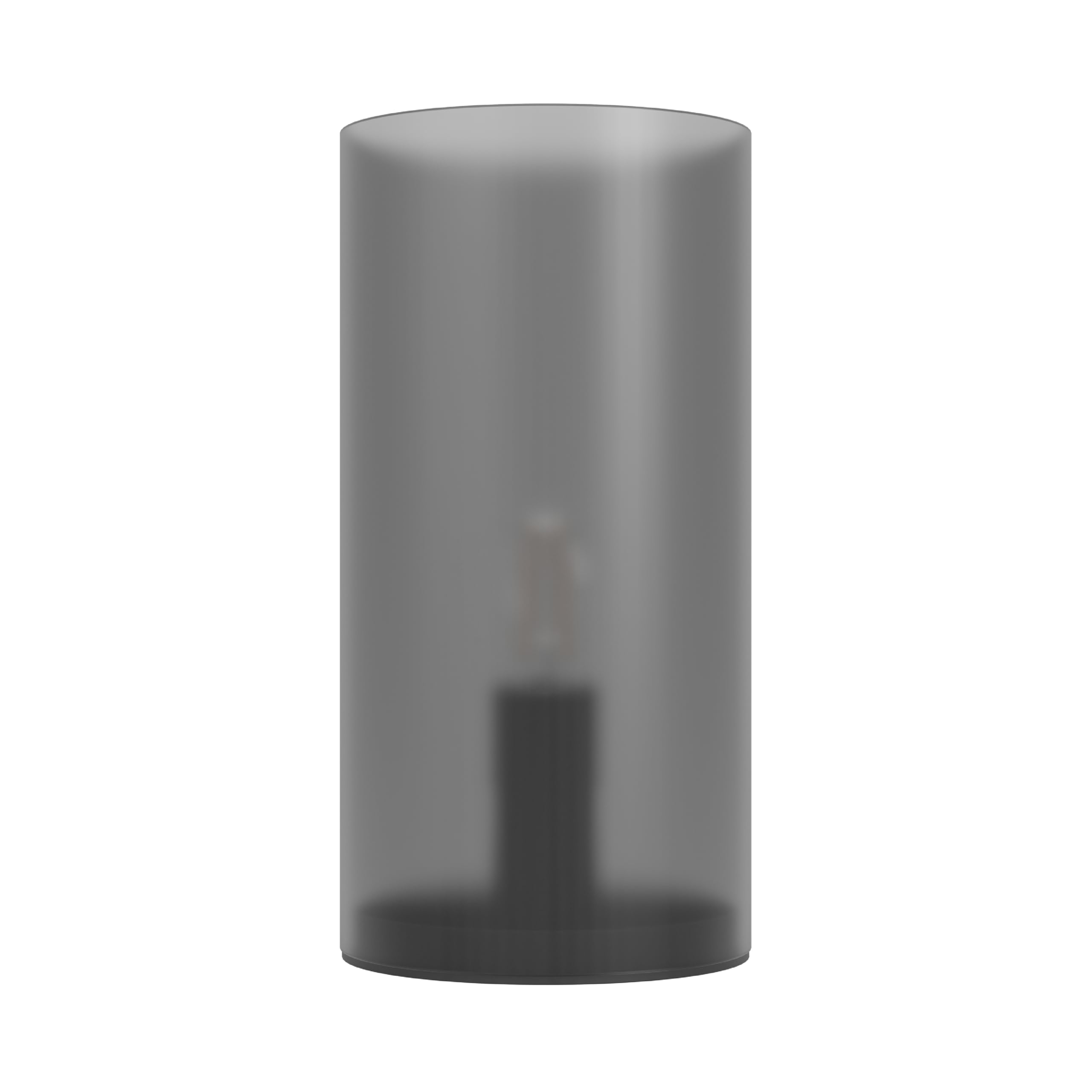 Eglo Table lamp Geo, Cylindrical Bedside lamp, Room Decoration Bedroom, Elegant Living Room Lighting, Glass and Plastic in Grey, E14 Socket, Ø 10 cm