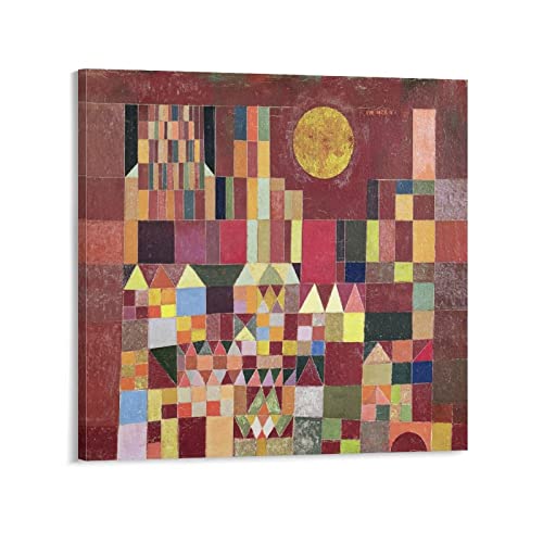 Paul Klee�p�E���E�N���[��Ƃ̍�i�u��Ƒ��z�v�|�X�^�[ ��� �|�X�^�[ �L�����o�X �E�H�[���A�[�g �摜 �G�� ���� �|�p �ǂ̊G �� �\�t�@�̔w�i�G��20x20inch(50x50cm)