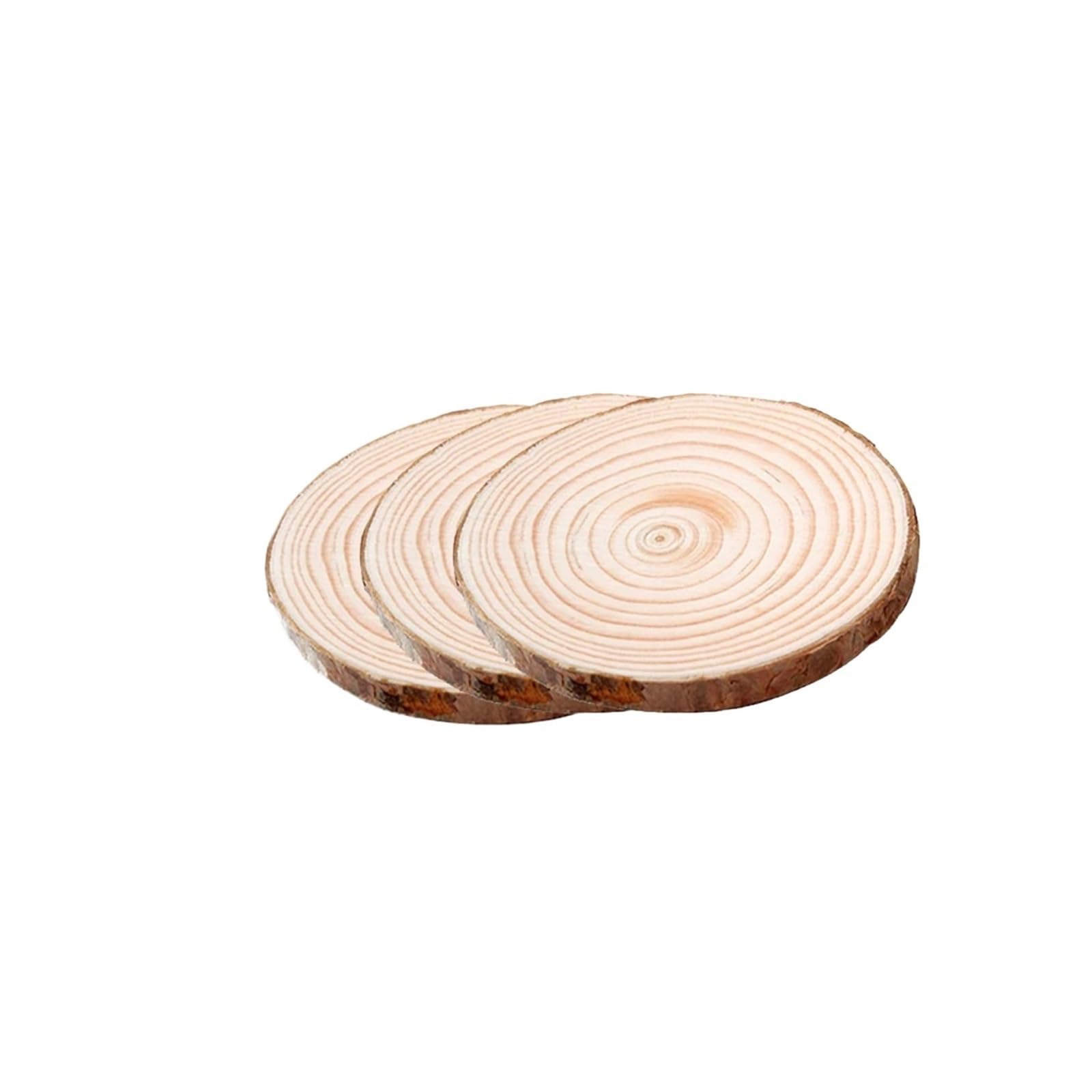 30pcs Wood Slices Log Slice Disc Para Decorar | DIY Circle Round Wood Disks Crafts for Wedding Christmas Party Art Decoration(14-15cm)
