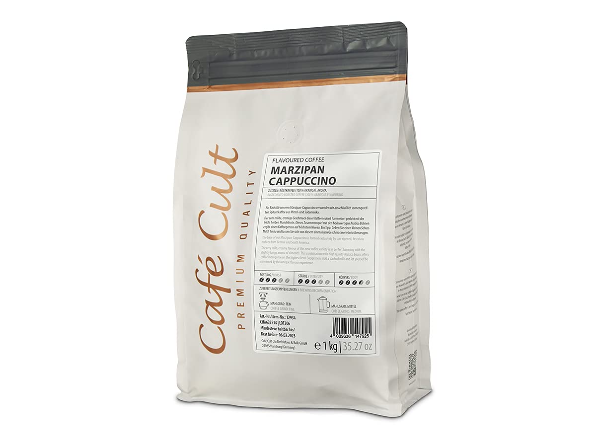 1 kg – Café Cult – cappuccino marcepanu – aromatyzowana kawa palona – całe ziarna