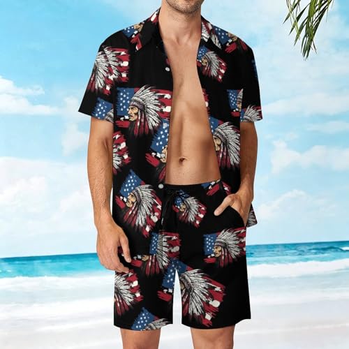 Ropa cómoda de verano Indian Chief evita el calor con este conjunto coordinado de playa 4