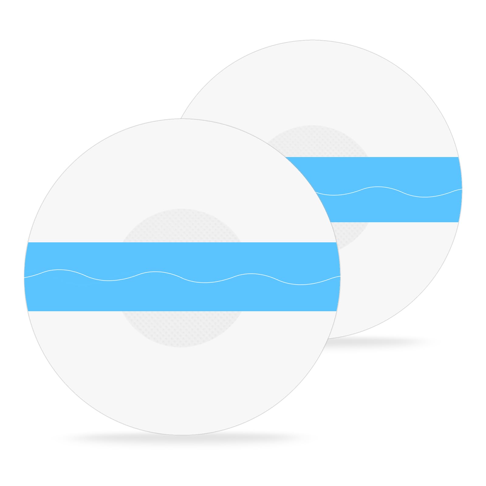 60Pcs Libre 3 Plus Sensor Covers Waterproof Freestyle Sensor Clear Film Adhesive Bandage, Latex-Free & Hypoallergenic, with No Glue in The Center, 15