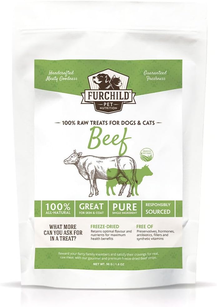 Furchild | Premium Freeze-dried Grass-fed Beef Treats for Dogs and Cats