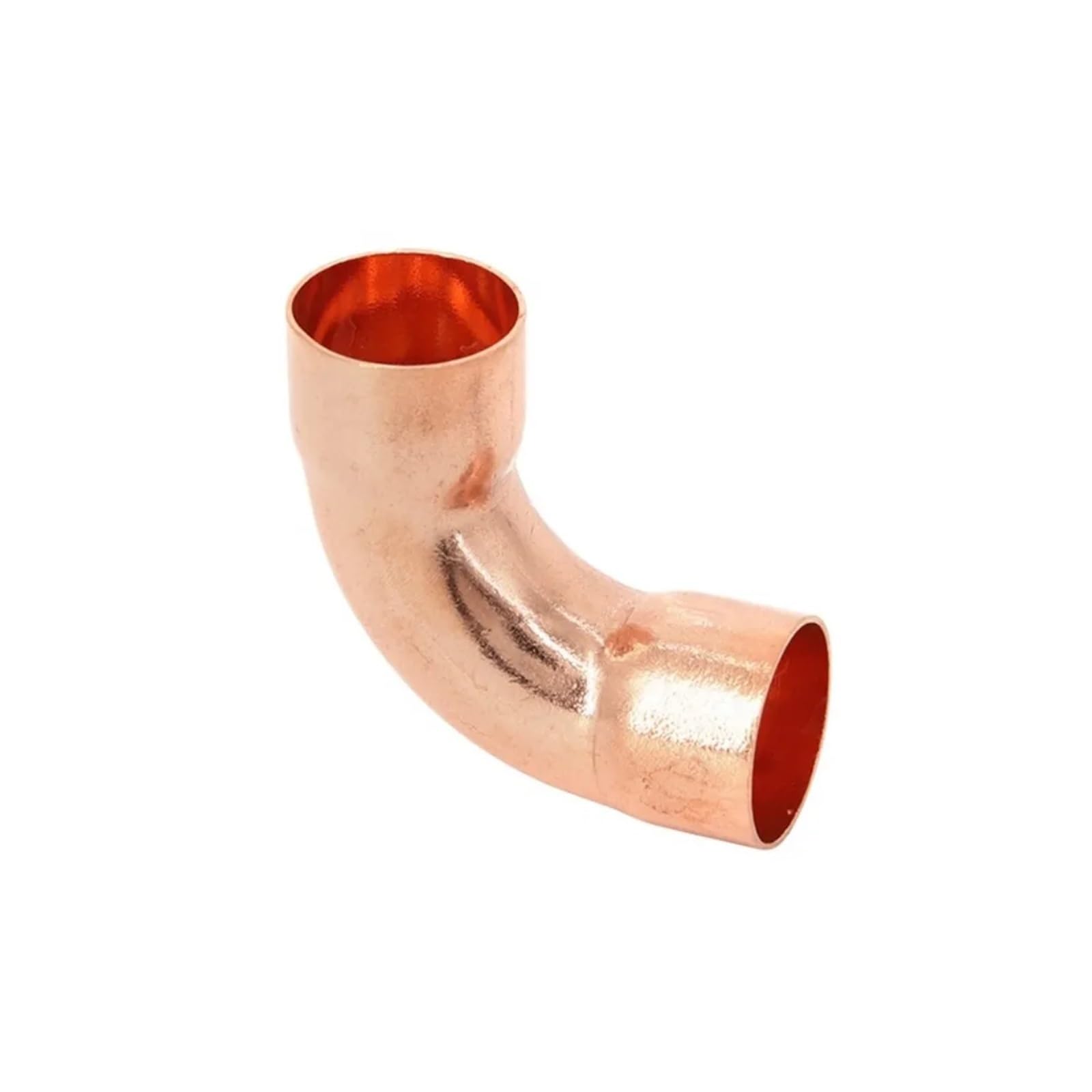1pc Single Socket 54mmx1.5mm ID Weld Socket End Feed Solder Long Radius Elbow 90 Pipe Fitting Brass Hose