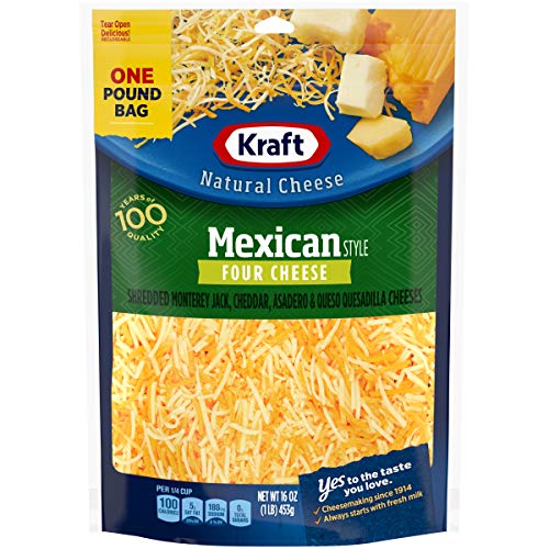 Kraft Shredded Mexican Style 4 Cheese Blend (16 Oz Bag) #TOP25