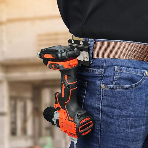 WOMAGIC Cordless Tool Belt Clip - 3 x 2.5 x 1", Wide Range Compatibility, One Handed Use - With Added Low-Profile Belt Clip - Image 4