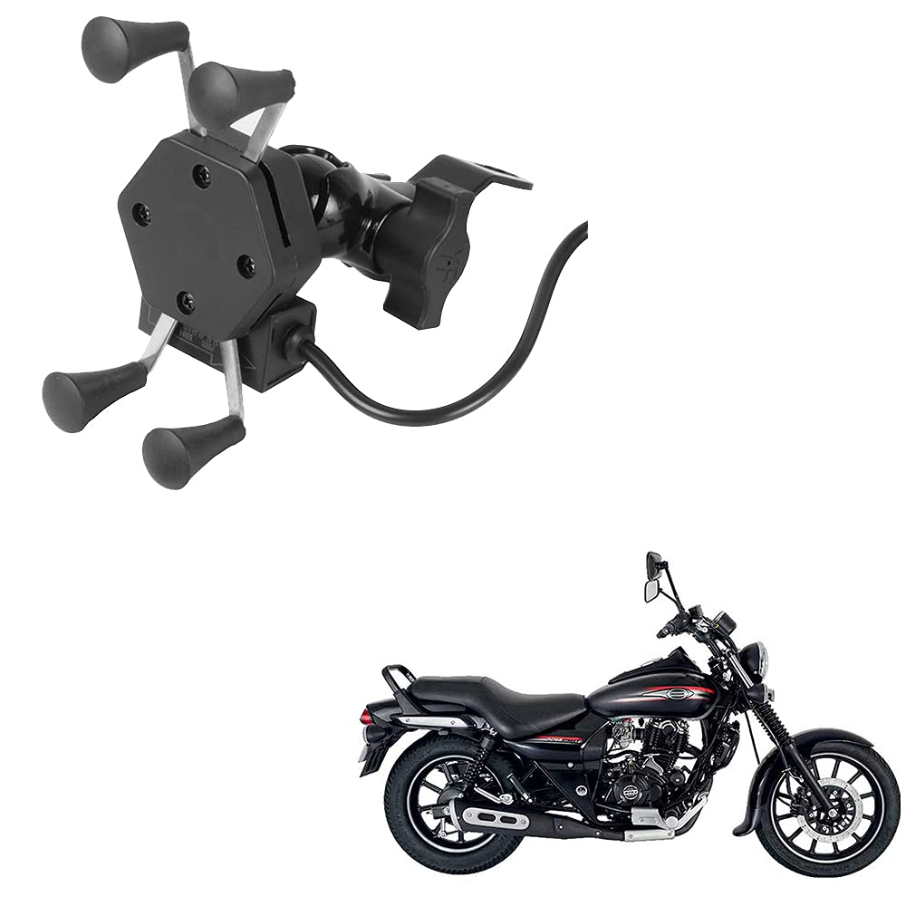 Auto Pearl -Waterproof Motorcycle Bikes Bicycle Handlebar Mount Holder Case(Upto 5.5 inches) for Cell Phone - Bajaj Avenger Street 220-picture-11