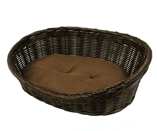 ペットプロ 手編みカラーベッド L ブラウン