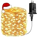 66Ft 200 LED Fairy Lights Plug in, Waterproof String Lights Outdoor & Indoor 8 Modes Christmas Light Bedroom Decor, Timer Twinkle Lights for Girl's Room Garden Party Christmas Decorations (Warm White)