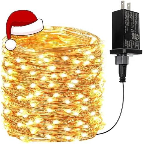 66Ft 200 LED Fairy Lights Plug in hanging decor