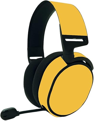 MightySkins Skin compatible con SteelSeries Arctis 9 - Caléndula sólida  Cubierta protectora de vinilo duradera y única  Fácil de aplicar, quitar y