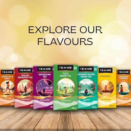 Image of TE-A-ME Hemp Chamomile Tea, 25 Tea Bags (Pack of 2)