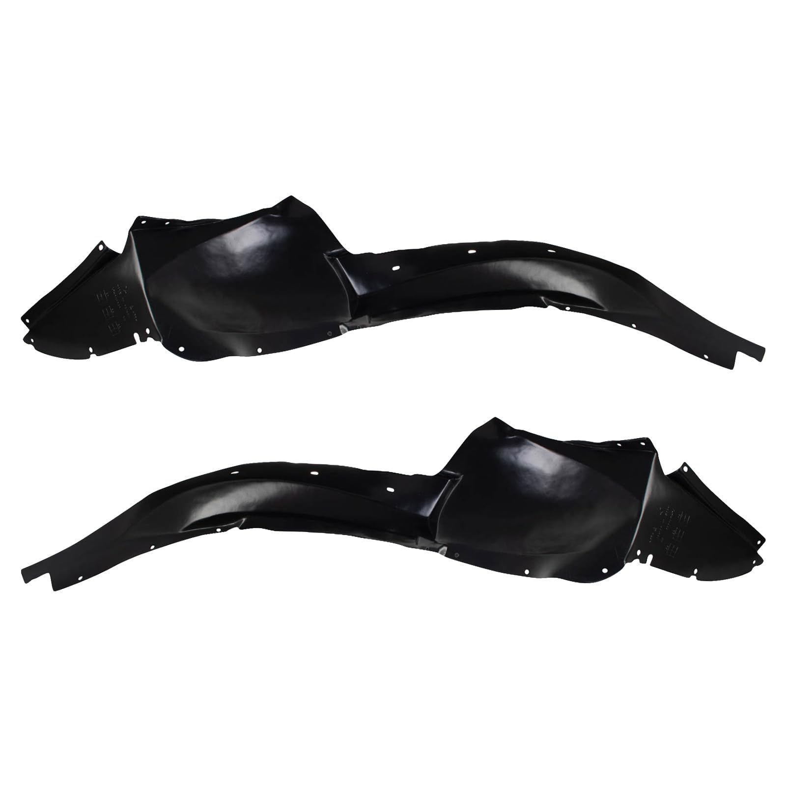 TRQ Inner Fender Liner Set Compatible with 2007-2009 Pontiac G5 GM1250120 GM1251121