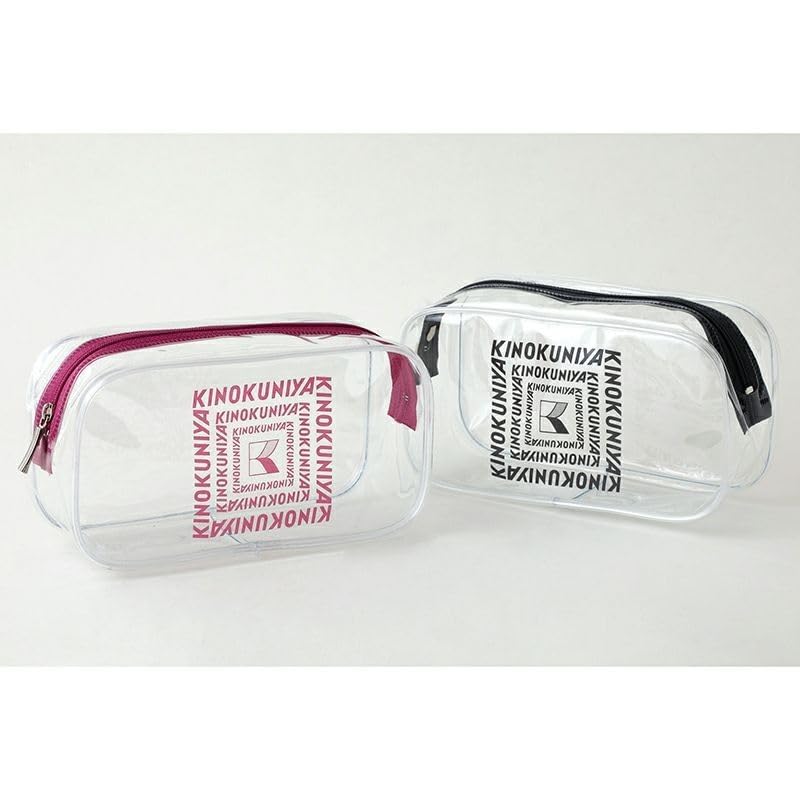 Amazon.co.jp: 紀ノ国屋 クリアポーチバッグ 2個セット 紀伊国屋