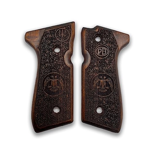 Poignée Beretta 92-F bois de noyer pour remplacer vos plaquettes