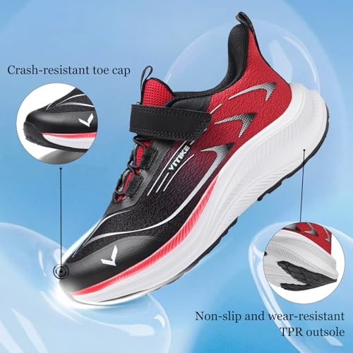 Image of JMFCHI Boys Girls Kids Sneakers Knitted Mesh Running Tennis Athletic Shoes | Breathable,Lightweight,Comfortable,Non-slip,Easy wear,Casual fashion,Indoor outdoor,Gym sport,Daily play,Little /Big Kid