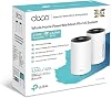 TP-Link Deco PX50 2-Pack, AX3000+G1500, 1 GHz CPU, Powerline/Mesh, Artificial Intelligence Support, Gigabit Ports, Connectivity Up to 150 Devices, Coverage Up to 420 m², Powerline Mesh WiFi 6 System