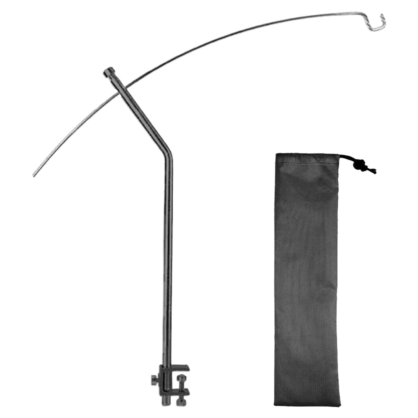 Porta Luz De Camping Soporte para Lámpara Exterior De Aleación De Aluminio | Accesorio Portátil Para Poste De Lámpara De Camping Para Patio Playa Viajeros Campistas Excursionistas Y