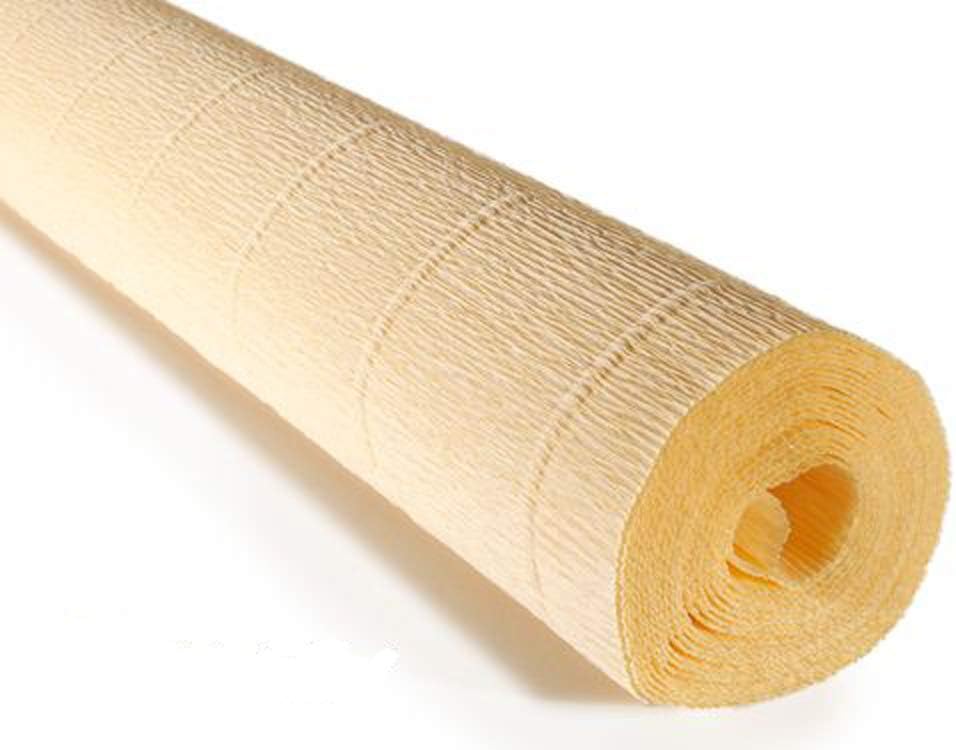 FloristryWarehouse Crepe Paper roll Lite 140g (50 x 250cm) Cream (Shade 977)