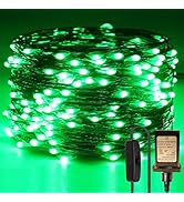RUICHEN Plug in Fairy String Lights with Switch, Waterproof 66 Ft 200 LED Copper Wire Firefly Lig...