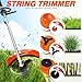 6 in 1 52cc Brush Weed Cutter Petrol Hedge Trimmer Grass Pruner Chainsaw Trimmer with Four Mowing Heads for Gardening Care