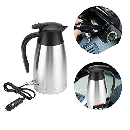 Tetera eléctrica para auto 1000ml acero inoxidable 12V miniatura 5