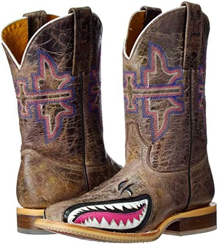 Tin Haul Shoes Girls' I Don't BITE Western Boot, Pink, 3 Medium US Little Kid | Image 6