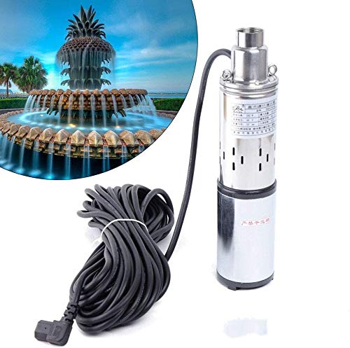 Gdrasuya10 DC 48V 280W Lift 60M Submersible Pump Solar Water Pump Deep Well Water Supply for Industrial and Home Use
