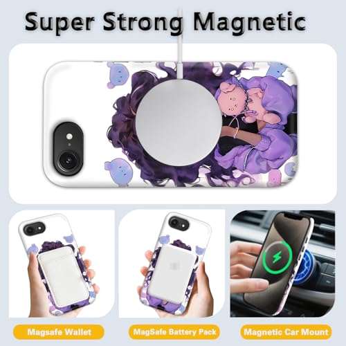 Coque iPhone 16e antichoc évite les bris d'écran double protection 2 en 1 violette - 4