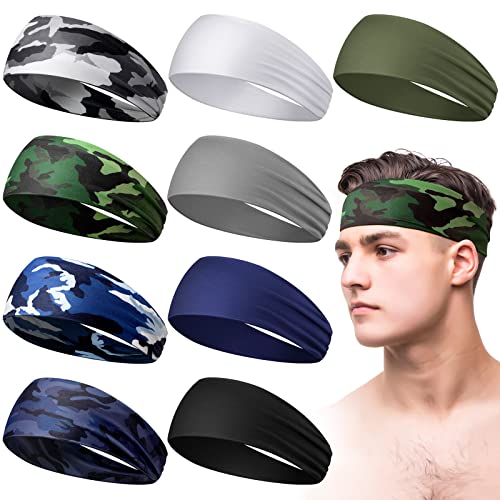 Bandeau de transpiration homme large anti-goutte pour basket et entraînement