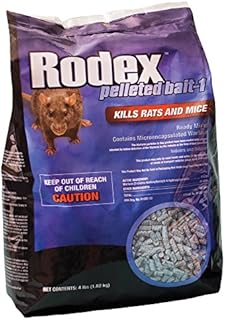Rodex Warfarin 116348 Rodenticide Bait, Brown/A
